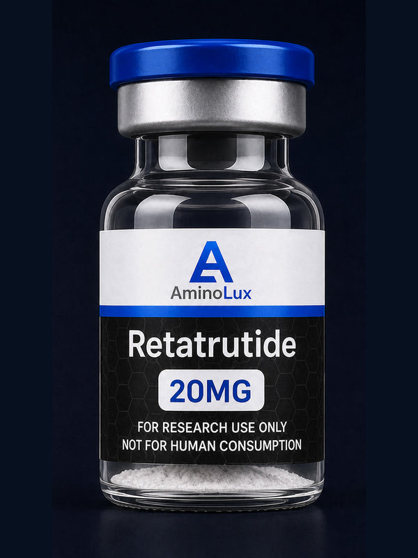 Retatrutide research vial - AminoLux