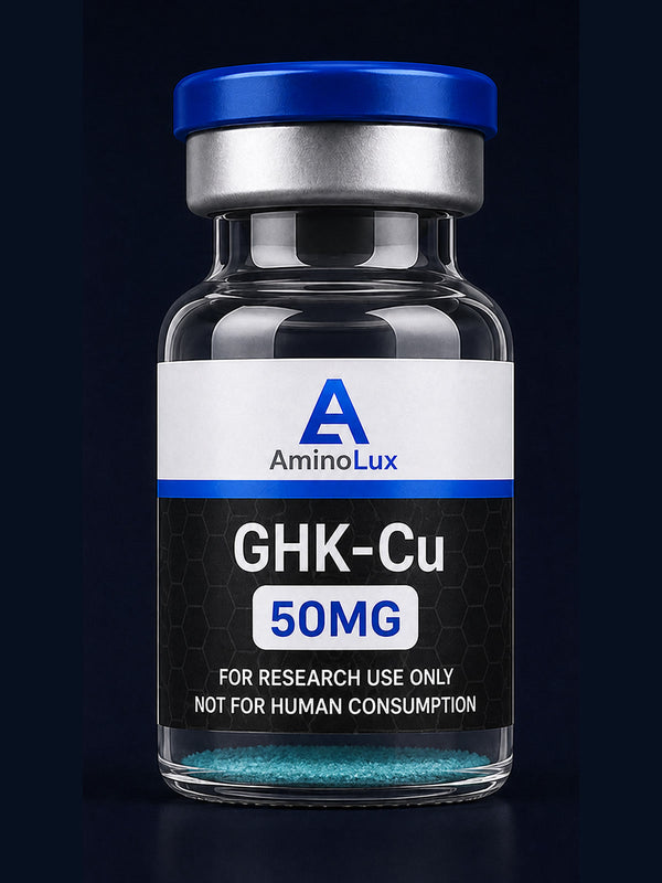 GHK-Cu research vial - AminoLux