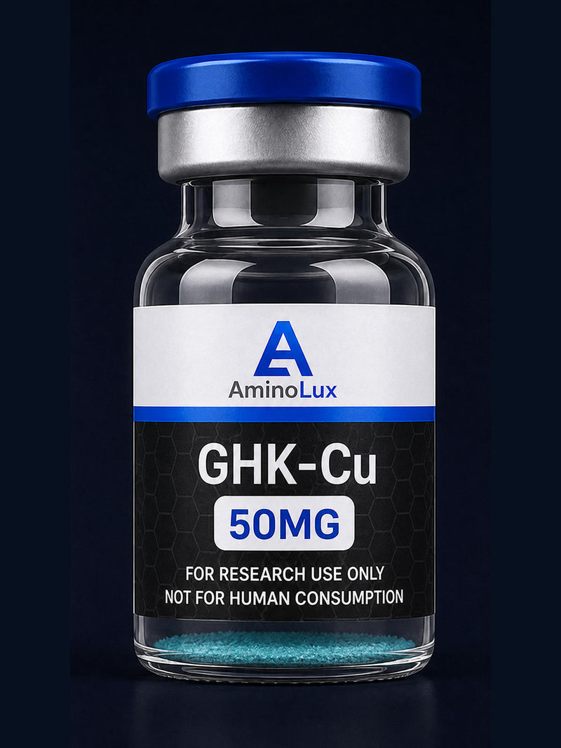 GHK-Cu research vial - AminoLux