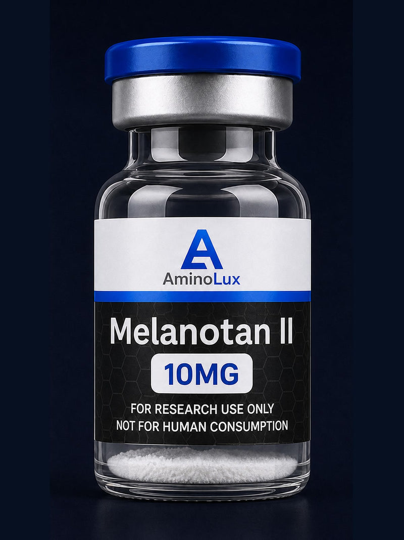 Melanotan II research vial - AminoLux