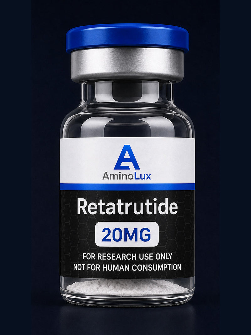 Retatrutide research vial - AminoLux