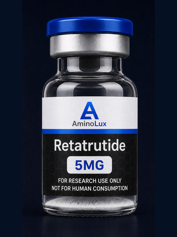 Retatrutide research vial - AminoLux
