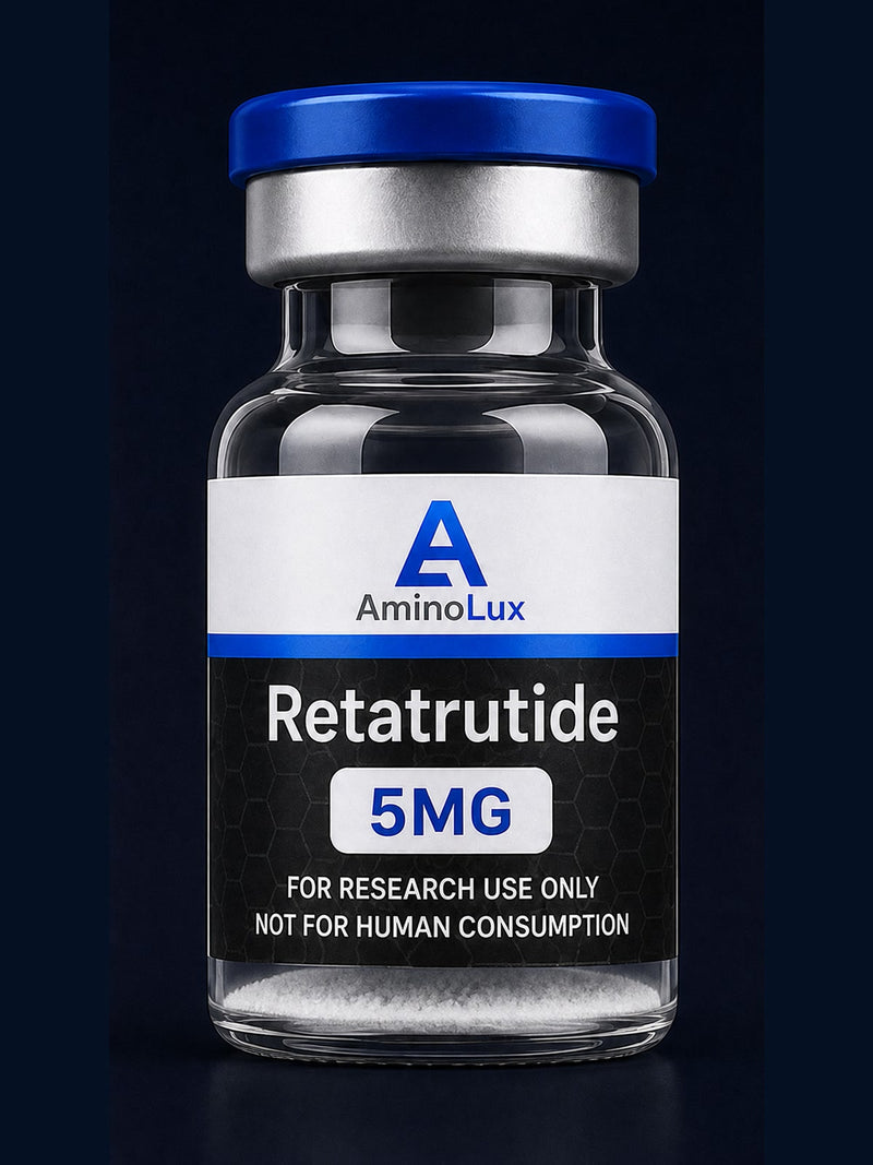 Retatrutide research vial - AminoLux